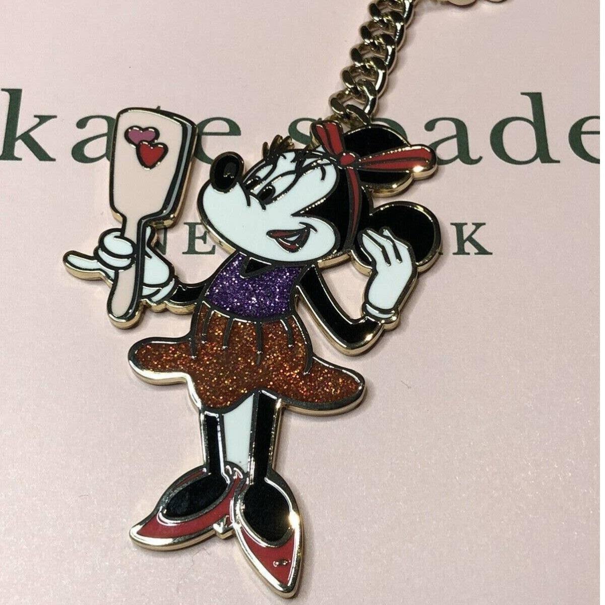 Kate Spade New York x Minnie Mouse Keychain Bag Charm Multicolor