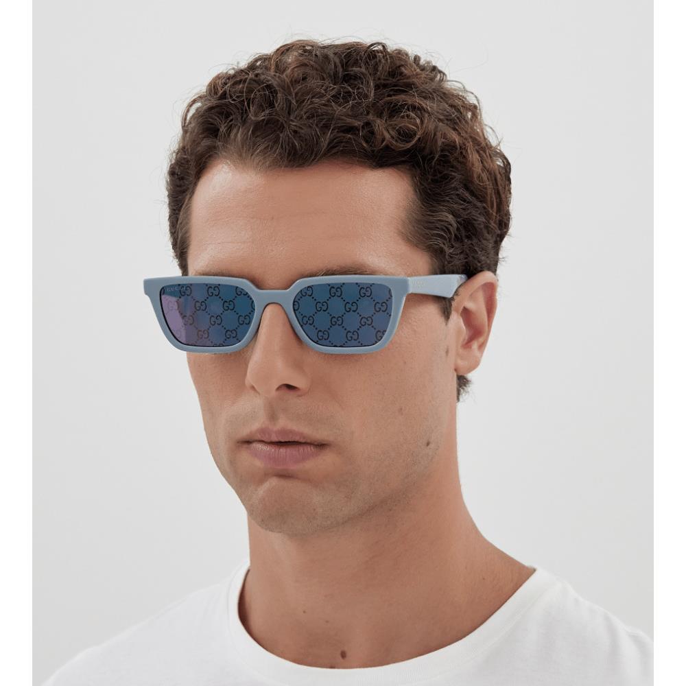 Gucci GG1539S-003-55 Light Blue Sunglasses