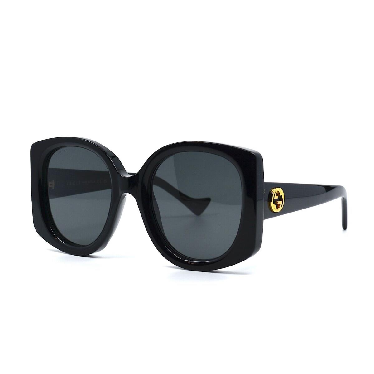 Gucci GG1257S 001 Black Grey Women`s Sunglasses 53-22-145