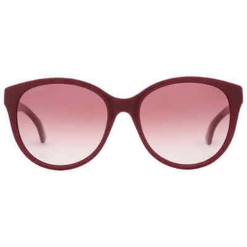Gucci Red Gradient Round Ladies Sunglasses GG0631S 003 56 GG0631S 003 56