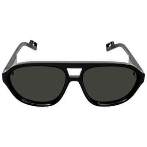 Gucci Grey Pilot Men`s Sunglasses GG1239S 004 58 GG1239S 004 58