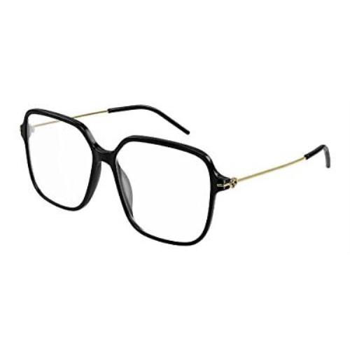 Gucci GG1271o-001 Black Gold Eyeglasses