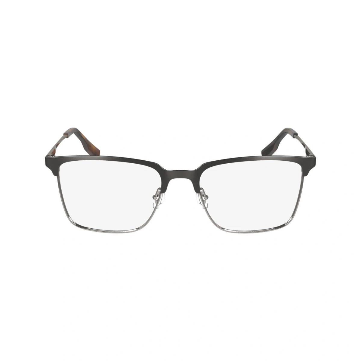 Round Lacoste Men`s Eyeglasses Frame L2295 Matte Gun 53-18-145 Retail