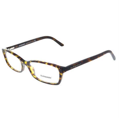Burberry BE 2073 3002 Tortoise Plastic Rectangle Eyeglasses 53mm