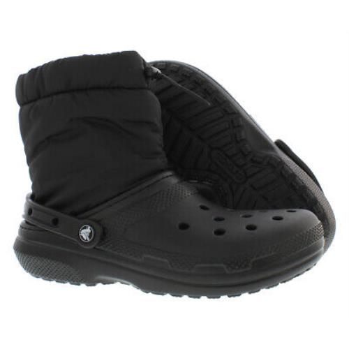 Crocs Classic Lined Neo Puff Mens Shoes Size 6 Color: Black - Black, Main: Black