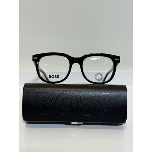 Hugo Boss 1444/N 807 Black Bold Unisex Eyeglasses 52mm