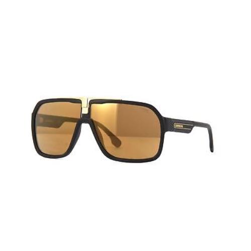 Carrera 1014/S I46 K1 Sunglasses Matte Gold Frame Brown Gold Mirror Lenses 64mm