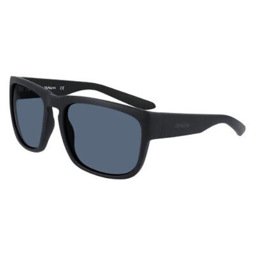 Dragon Alliance Rune Xl Polar Matte Black Framed Smoke Polar Lens Sunglasses - MATTE BLACK, Frame: