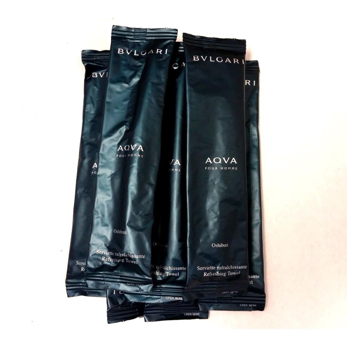 Bvlgari Bvlgar Parfums Aqva Oshibori Refreshing Scented Towel Lot L Extremely Rare Item