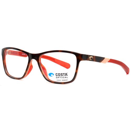 Costa Del Mar OCR110 133 Orange Tortoise Womens Cat Eye Eyeglasses 53-16-135