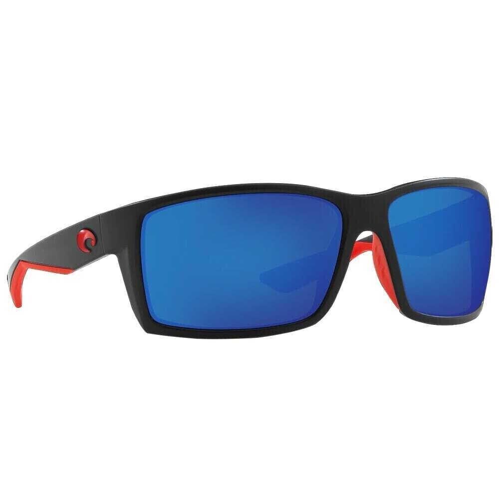 Costa Del Mar Reefton Sunglasses 06S9007 Race Black/blue Mirror 580P 64mm