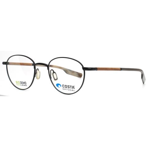 Costa Del Mar FRF310 101 Black Unisex Round Full Rim Eyeglasses 48-20-145 B:40