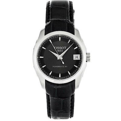 Tissot Women`s Couturier Black Dial Watch - T0352071606100