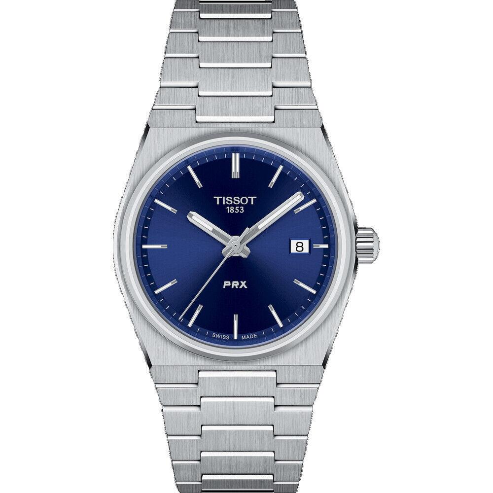 Tissot Prx Blue Dial Steel Bracelet 35mm Unisex Watch T1372101104100