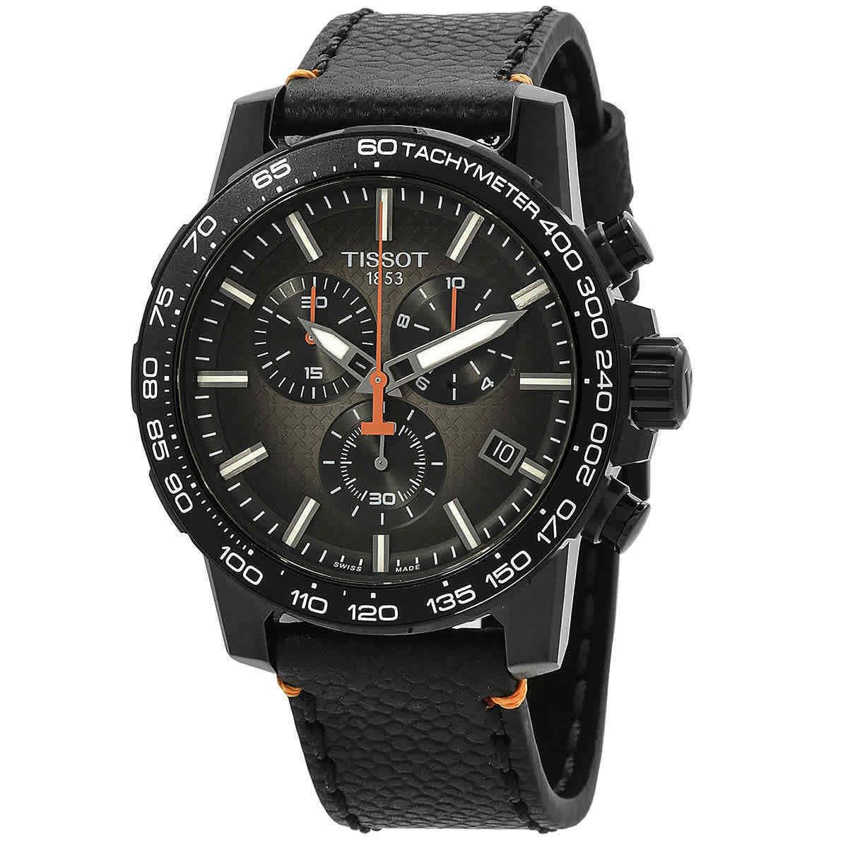 Tissot Supersport Chrono Basketball Edition Quartz Men`s Watch - Dial: Black, Band: Black, Bezel: Black