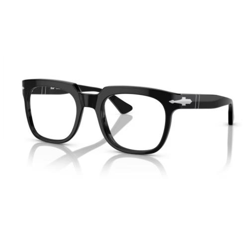 Persol 0PO3325V 95 Black Rectangular Men`s 50mm Eyeglasses