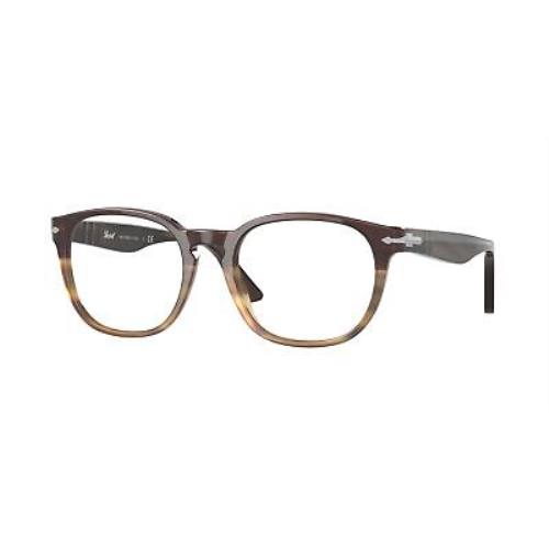 Persol PO3283V 1136 Pillow Black Gradient Brown Demo Lens 50 mm Men`s Eyeglasses