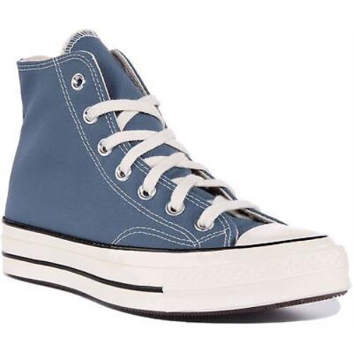 Converse A00752C Chuck 70S Hi Unisex Canvas Sneakers In Blue Size US 4 - 9