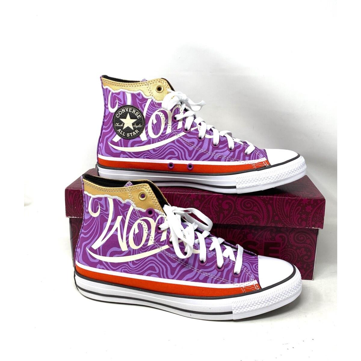 Converse Wonka Ctas High Top Shoes Pixel Purple Canvas Men`s Size Skate A08154C