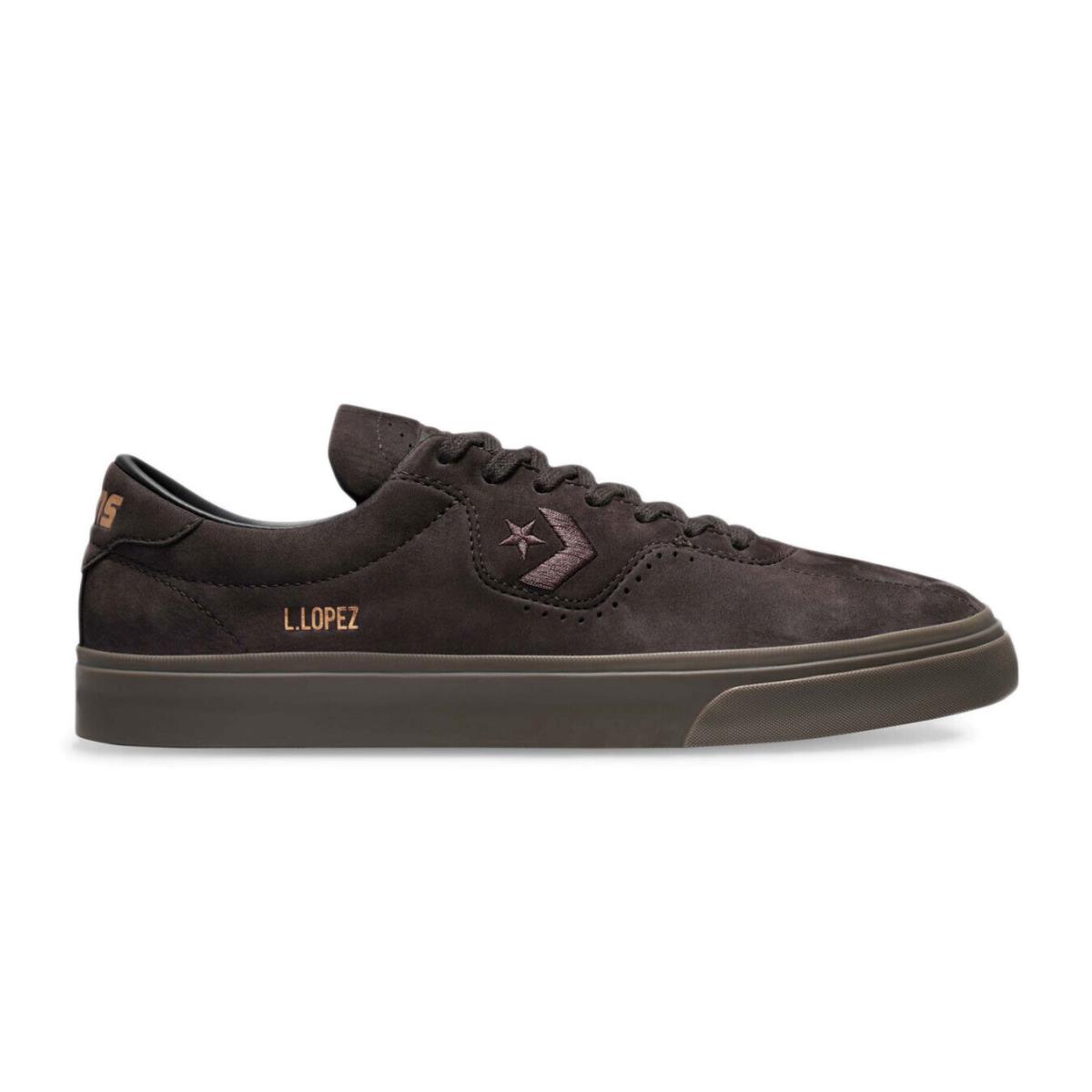 Converse Cons Louie Lopez Pro Low Coffee Nut Gum 172628C Skate Shoes - Coffee