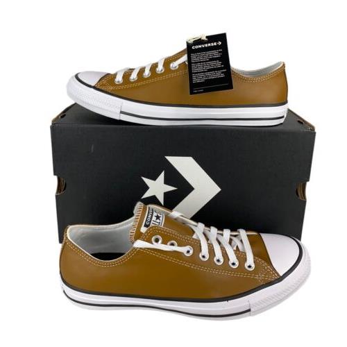Converse Chuck Taylor All Star Ox Leather Dark Brown Mens Size 10 A09927C