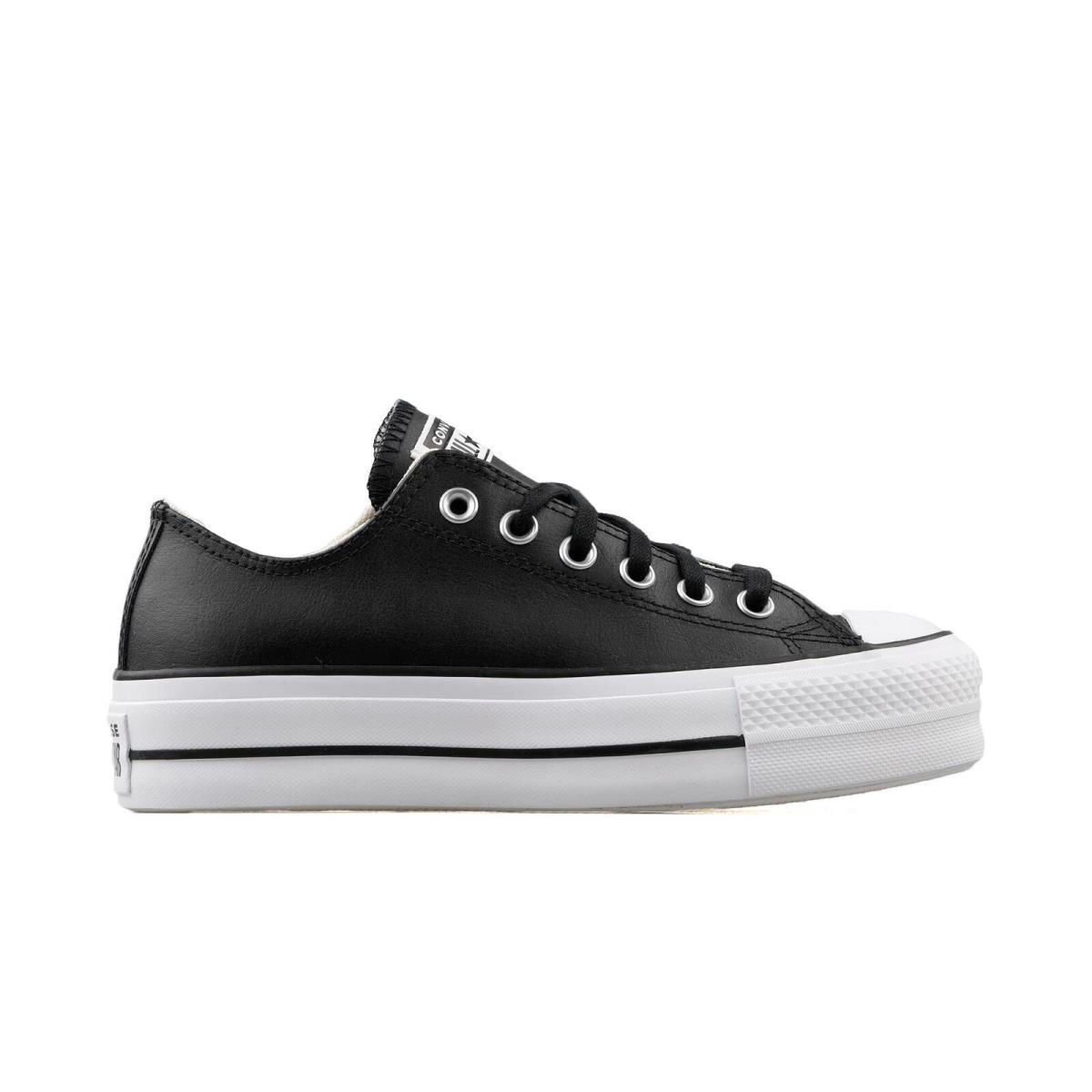 Converse Women`s Chuck Taylor All Star Lift Clean Sneaker Black/black/white 7