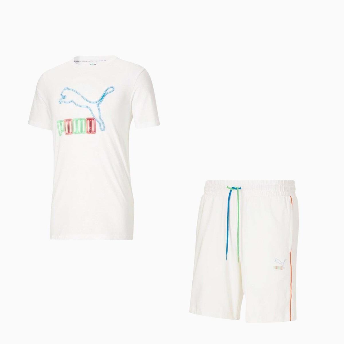 Puma Men`s Krypton T7 Logo Outfit White