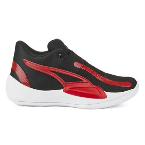 Puma Rise Nitro Basketball Mens Black Sneakers Athletic Shoes 37701206 - Black