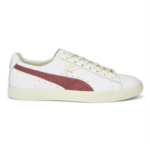 Puma Clyde Base Lace Up Mens White Sneakers Casual Shoes 39009103