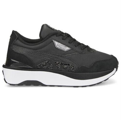 Puma Cruise Rider Star Quality Lace Up Womens Black Sneakers Casual Shoes 38629