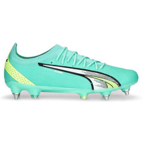 Puma Ultra Ultimate Mxsg Soccer Cleats Mens Green Sneakers Athletic Shoes 107212 - Green