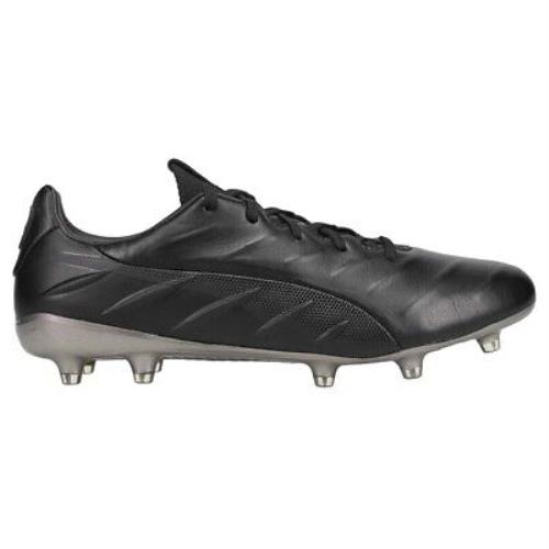 Puma King Platinum Firm Ground Soccer Cleats Mens Black Sneakers Athletic Shoes