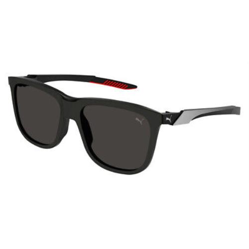 Puma PU0360S Sunglasses Men Black Smoke Square 57mm