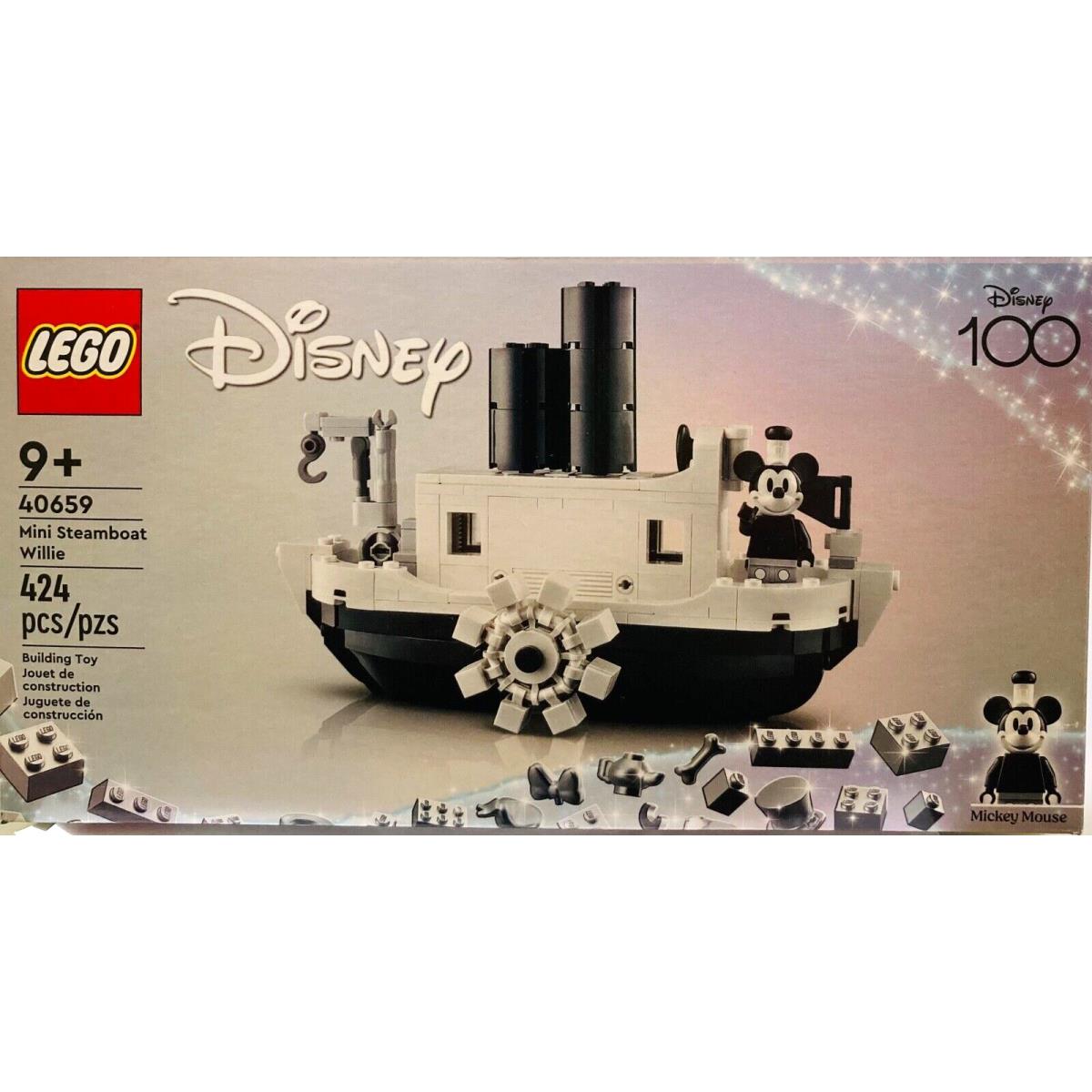 Lego 40659 Disney 100 Years Celebration Mini Steamboat Willie Mickey 424 Pcs Set