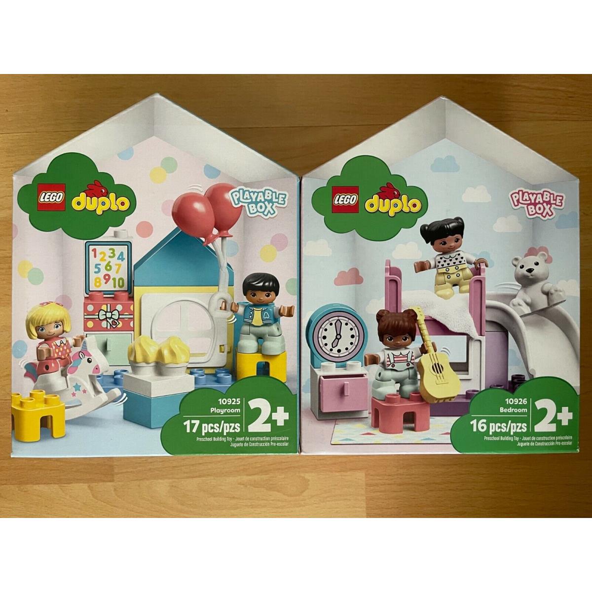 Lego Duplo 2 Sets 10925 Playroom 10926 Bedroom Nisb Age 2+ Bear Horse Balloon