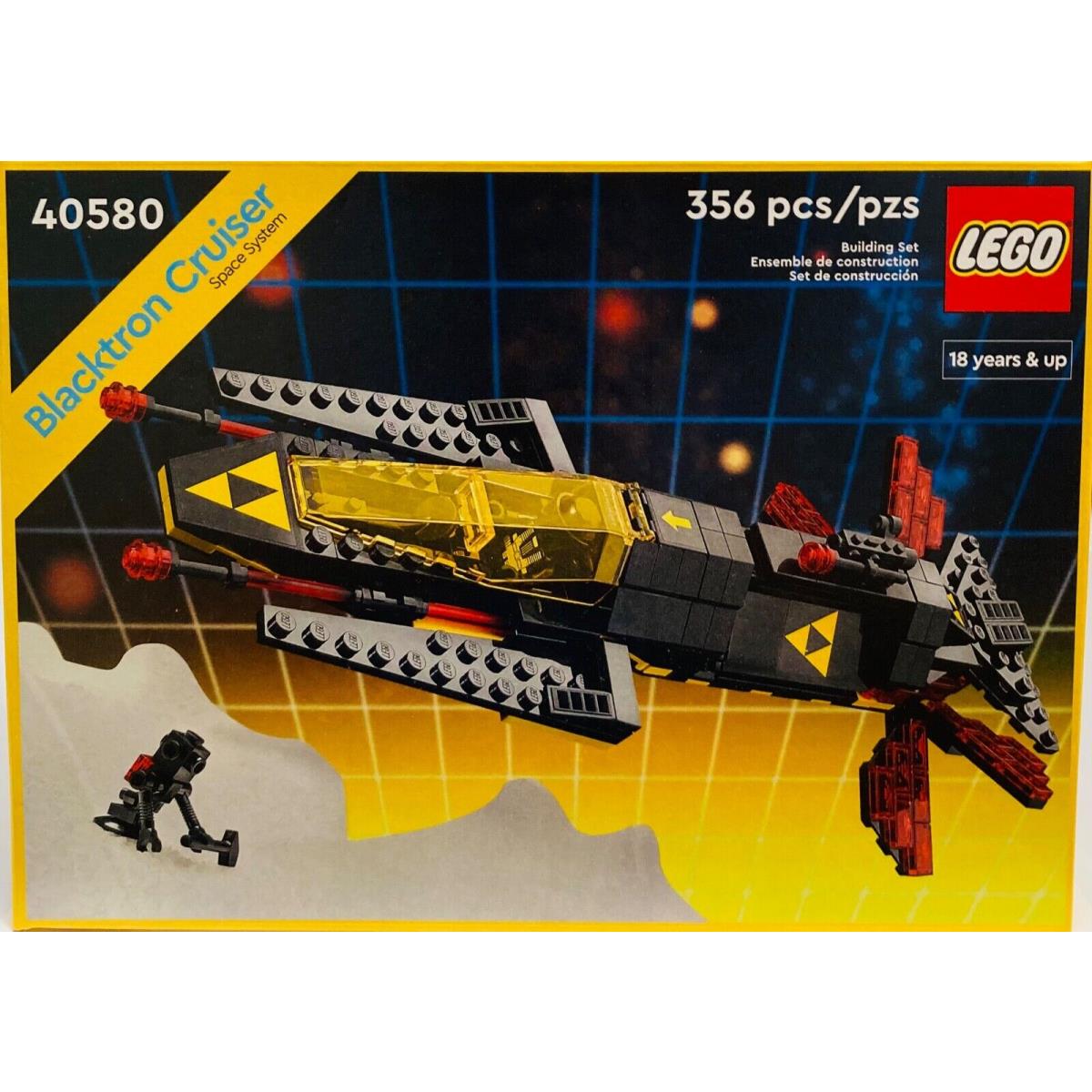 Lego Blacktron Cruiser Space System 40580 Building Kit Toy Set 356 Pieces