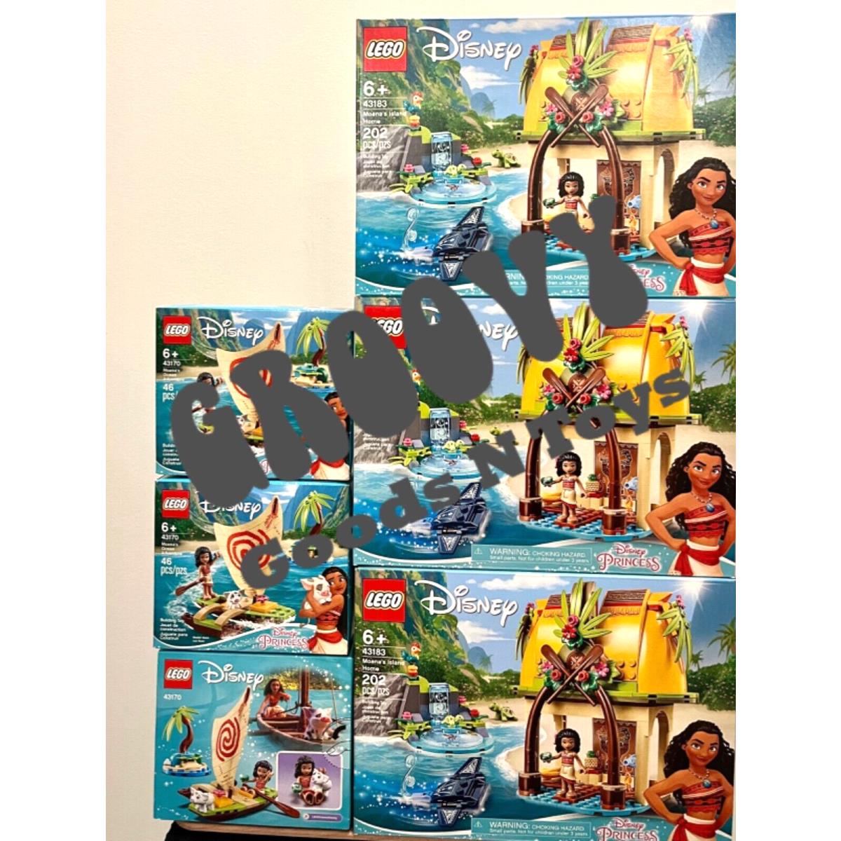Lego Disney: Moana`s Island Home 43183 Moana s Ocean Adventure 43170 2 Set