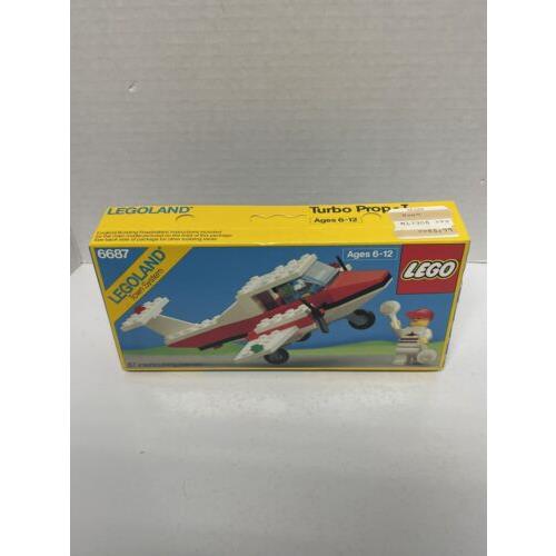 Turbo Prop I 6687 Lego Town Airport Complete Vintage Set 1987 Legoland Rare