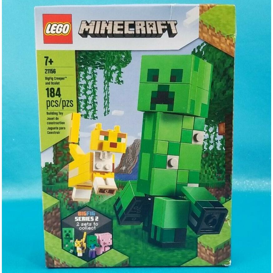 Lego Minecraft 21156 Bigfig Creeper and Ocelot Set Retired