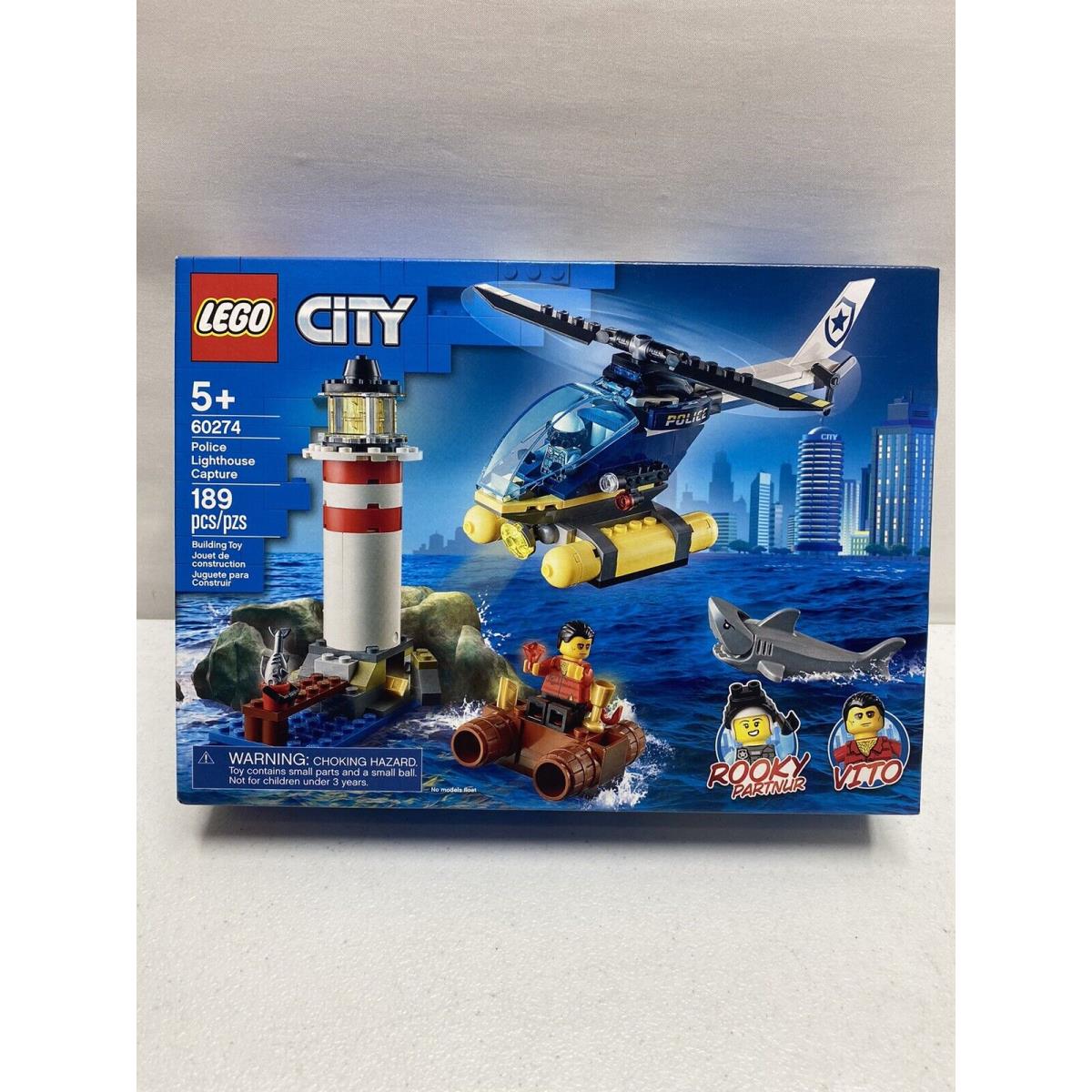 Lego City: 60274 Police Lighthouse Capture 189 Pcs. Retired 2021