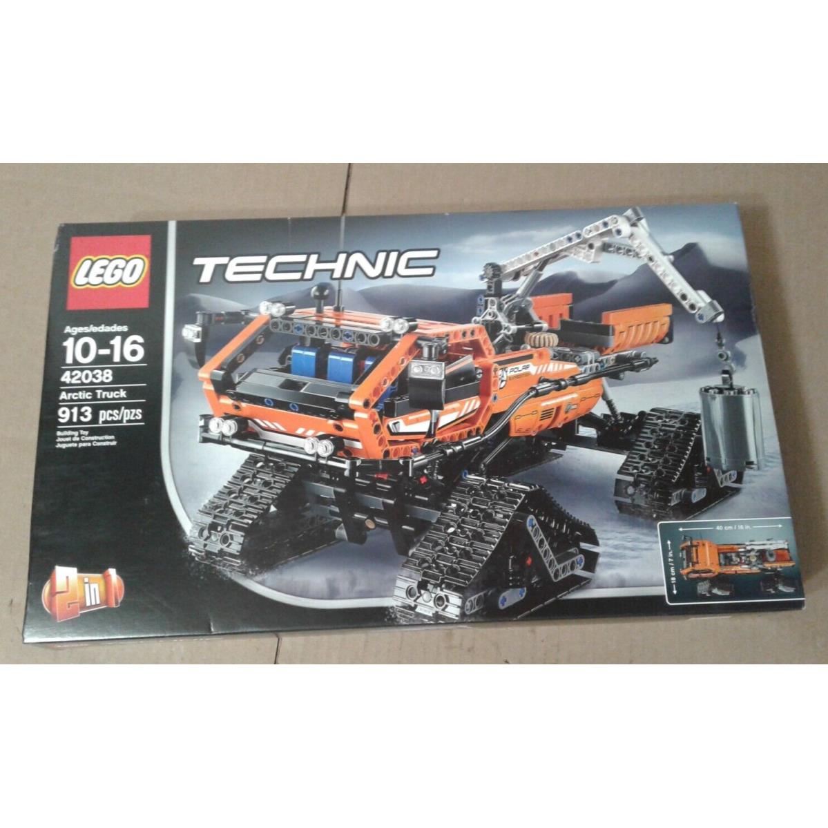 Lego Technic Arctic Truck 42038 Light Shelf Wear Damage Box