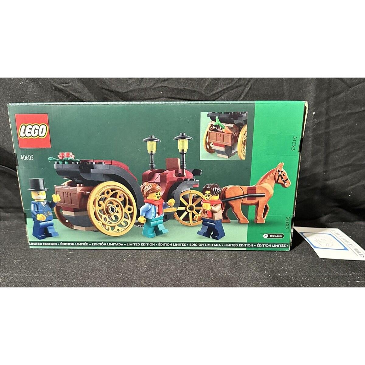 Lego 40603 Wintertime Carriage Ride Limited Edition Build Set 153 Pieces