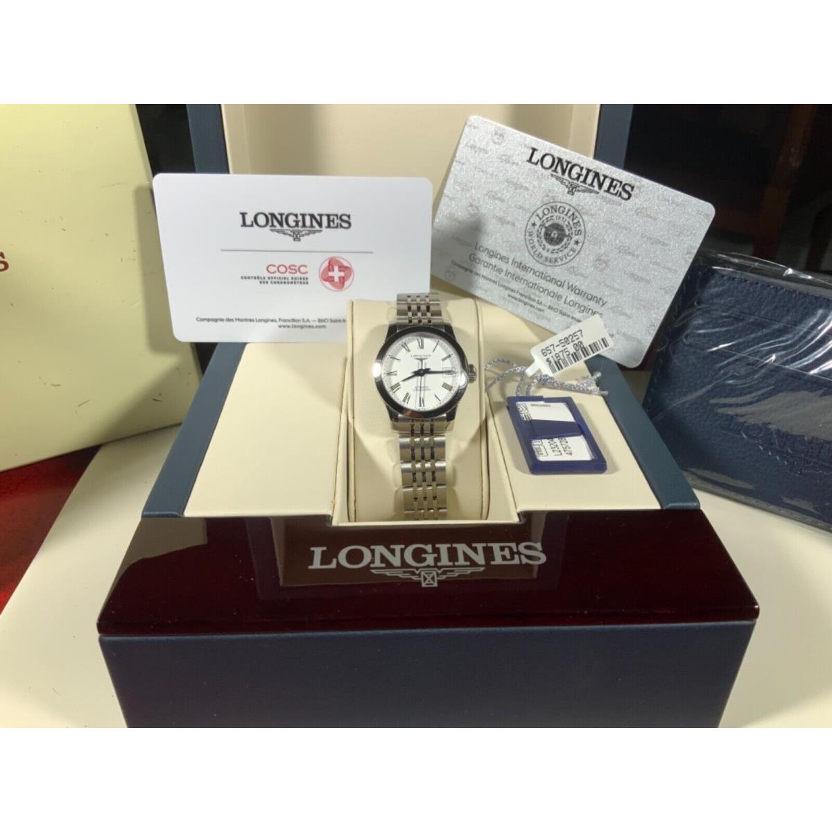 Longines Record L23204116 White Dial Lady`s Watch