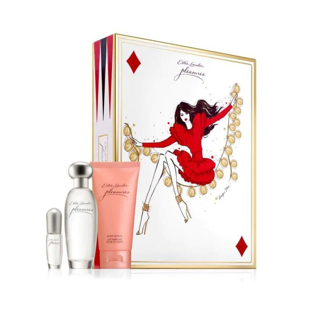 Pleasure by Estee Lauder Edp Spray For Women 1.7oz 3pc Gift Set