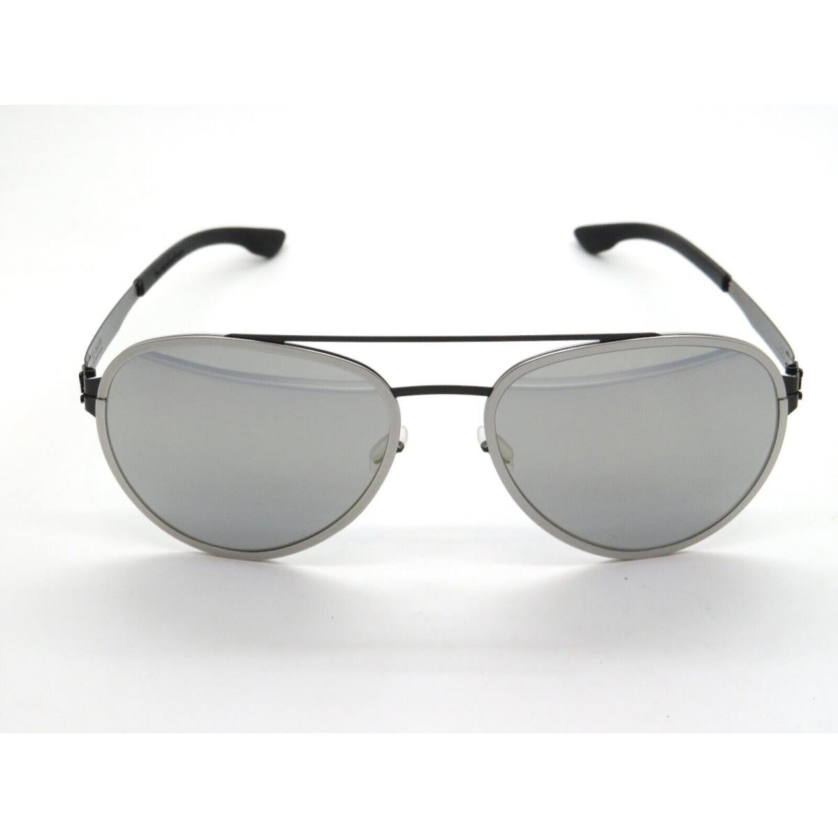 IC Berlin Ferrum Pearl/gunmetal Mirrored 59mm Aviator Sunglasses