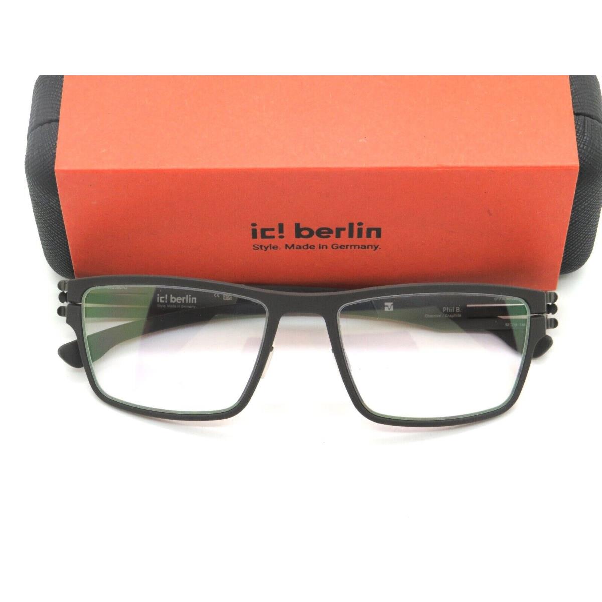 IC Berlin Phil B. Charcoal/graphite 53mm Eyeglasses