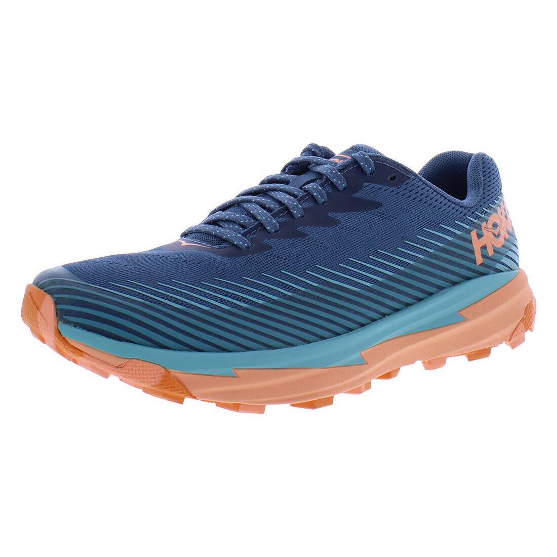 Hoka One One Torrent 2 Womens Shoes - Real Teal/Cantaloupe, Main: Blue