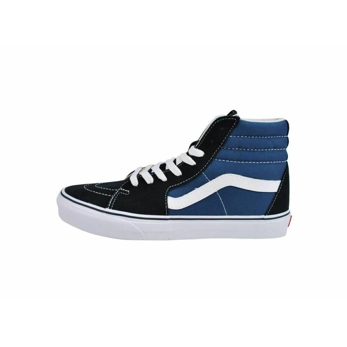 Vans Sk8 Hi Royal Navy Blue Canvas Skateboarding Shoe Women Youth Girls Sneakers