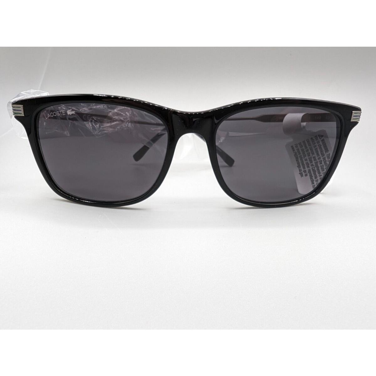 Lacoste Men`s L960s Rectangular Sunglasses Black / Silver