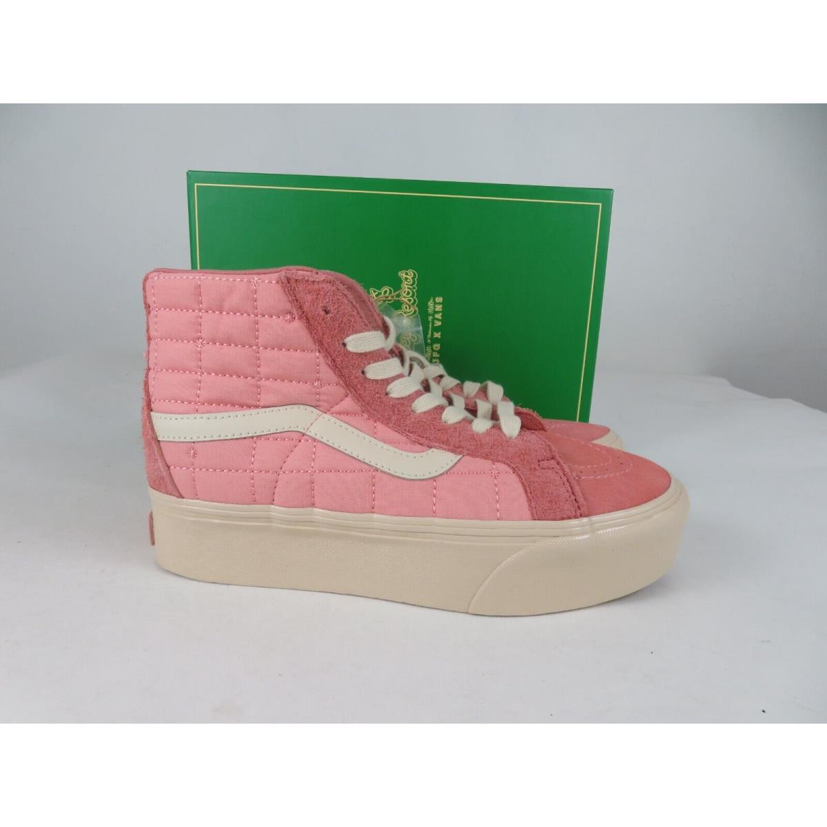 Vans x Joe Fresh Goods Womens 9.5 Shoes Reissue Pink Platform Vault Mid Sneaker